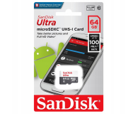 Sandisk 64GB microSDXC Ultra 100MB/s C10 UHS-I - 599052 - zdjęcie 3